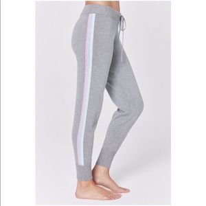 Spiritual Gangster striped sweater jogger